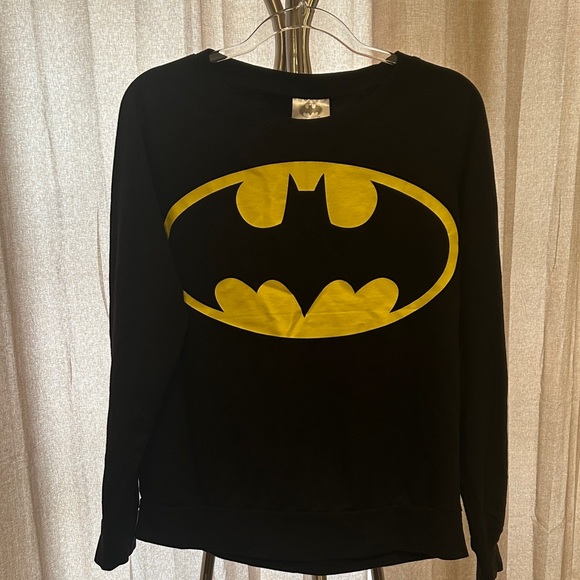 TM & DC comics Sweaters - Women's Black and Yellow Logo Sweater